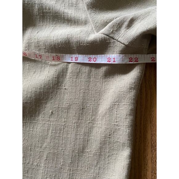 Joanna Petite| Women's vintage beige collared jacket blazer - Picture 15 of 16